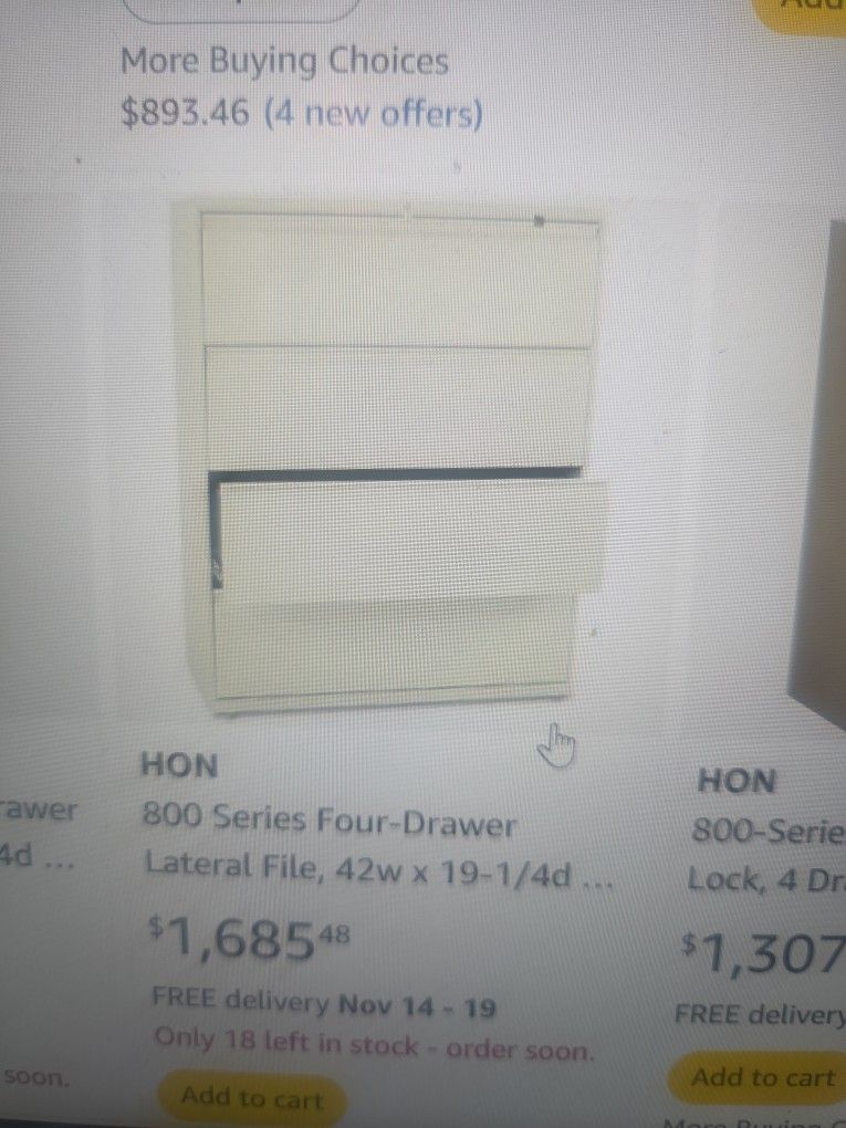 Hon Professional File Cabinet