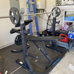 Pro Foam Weight Bench And Weight 