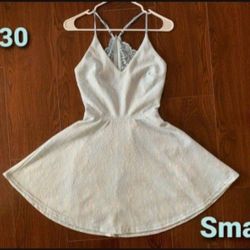 BABY BLUE LACEY DRESS SMALL