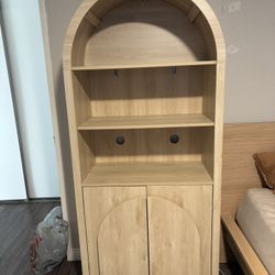  Wood Accent Cabinet With Storage 