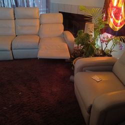 PerLeather ReclinerCouch And Recliner 