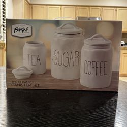 Farmhouse Style Ceramic Jars / Canister Set