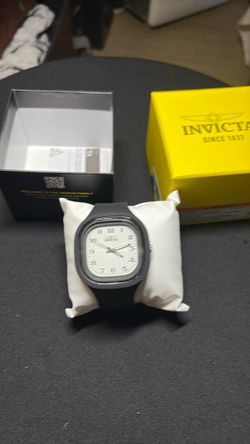Invicta Watch with Black Rubber Strap