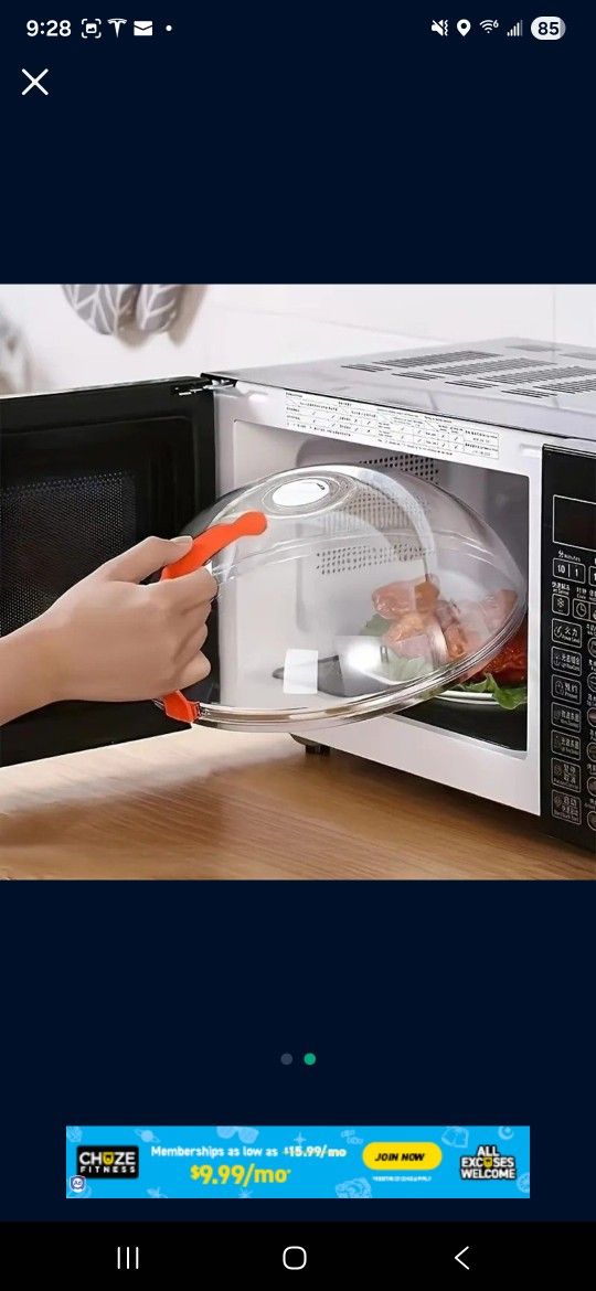 Microwave Splash Top 