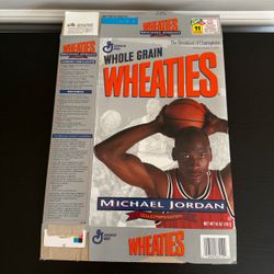 General Mills Wheaties Michael Jordan Chicago Bulls Flat Box Collectors Ed 1993