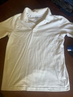 Wonder Nation Kids White Polo Shirt
