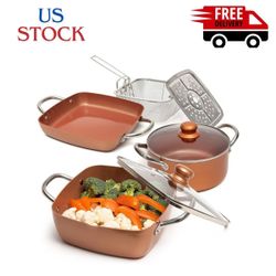 Copper Chef 7 Piece Cookware Set New Out of box