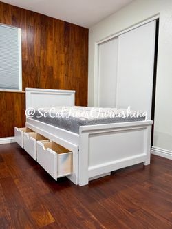 New Twin Bed And Mattress With Drawers