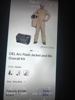 OEL -Arc Flash jacket and Bib overall suit kit w-bag