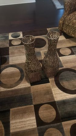 Floor Model Metal Decorate Vose