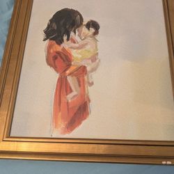 Mother And Child Painting 