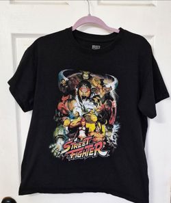 Street Fighter Black T Shirt Mens Large Brisco Brands Pre-owned