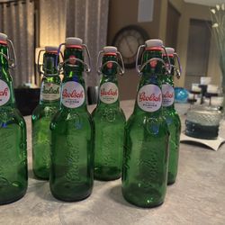6 Reusable   Beer Bottles