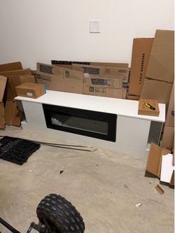 Fire place media center
