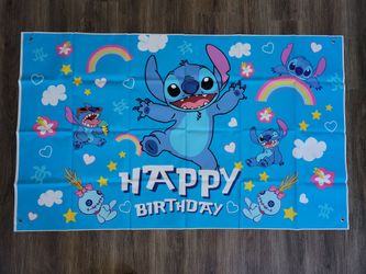 Lilo & Stitch Happy Birthday Party Banner