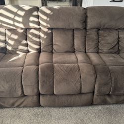 Love seat and couch recliners (price for both) 