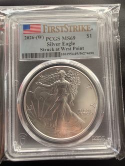 2026-W Silver Eagle PCGS MS69 First Strike