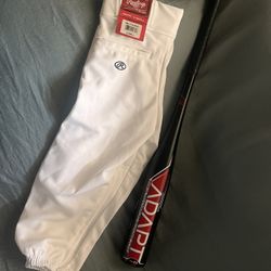 Baseball Pants & Bat