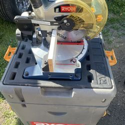 Ryobi Saw And Cabinet