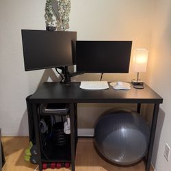 Black Wood Desk 