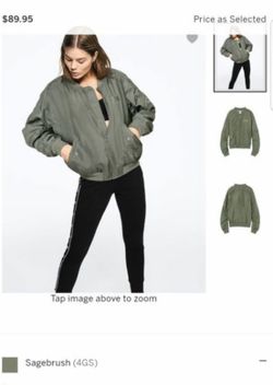 Victoria secret bomber jacket / sage / medium