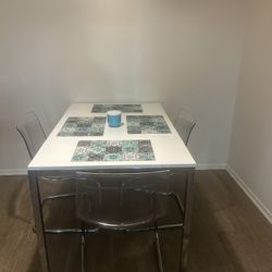 IKEA dinning table + 4 Chairs