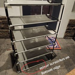 $10 Fabric 6 Tier Shoe Rack Or $20 Real Wood 4 Tier Shoe Rack