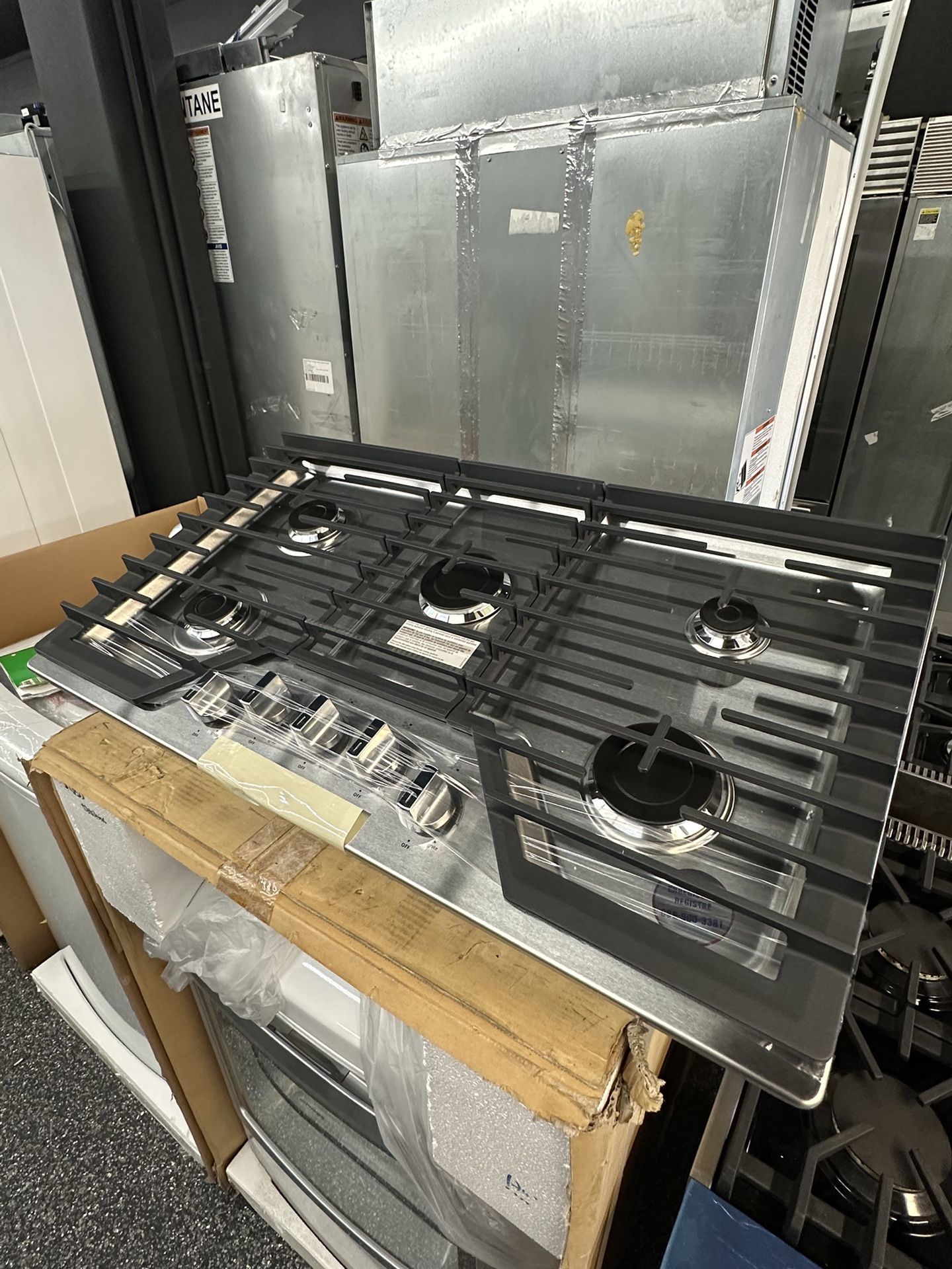 New Stainless Steel 36” Gas Cooktop Stove Top