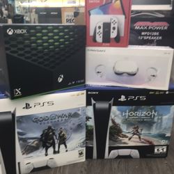 ps5 disc xbox x oculus Meta Quest2 Nintendo Switch New Sealed No Credit Needed Pay Down Only
