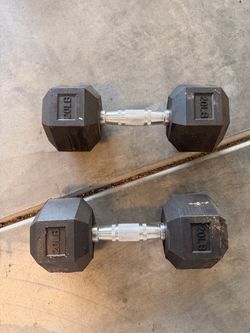 20 lb Hex Dumbbells – Set of 2