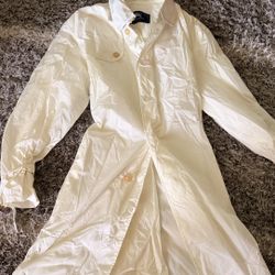 Burberry Trench Coat Nylon Light Yellow 