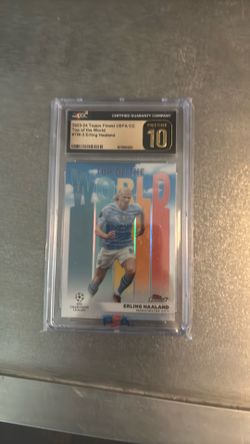 Erling Halaand top of the world 2023 card pristine 10
