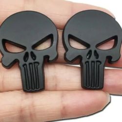 2 Punisher Skull Emblems For Car Laptop Phone Etc. All Pics Sold Separately SHIPPING AVAILABLE Adhesive Backing