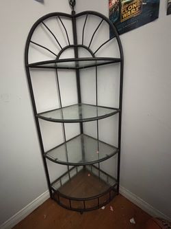 Glass display shelf