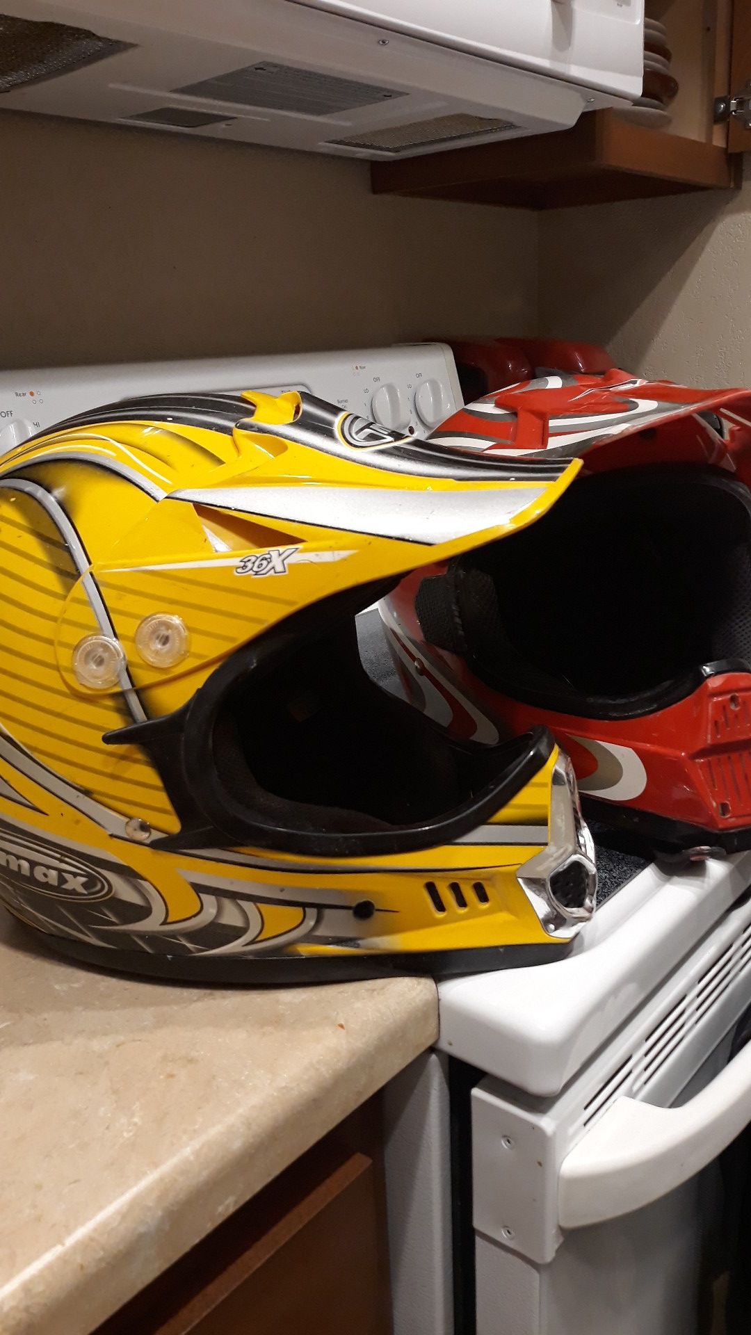 Moto cross helmets, great condition. (PRICE DROP)