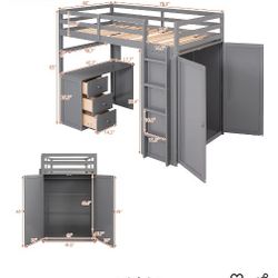 Loft Long Twin Size Bed