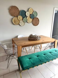 West Elm dinning table and chairs