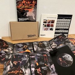 Insanity Beachbody 13 Disc Workout DVD Set + Comprehensive Eating Plan