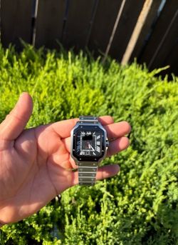 Men’s luxury stainless steel watch santos
