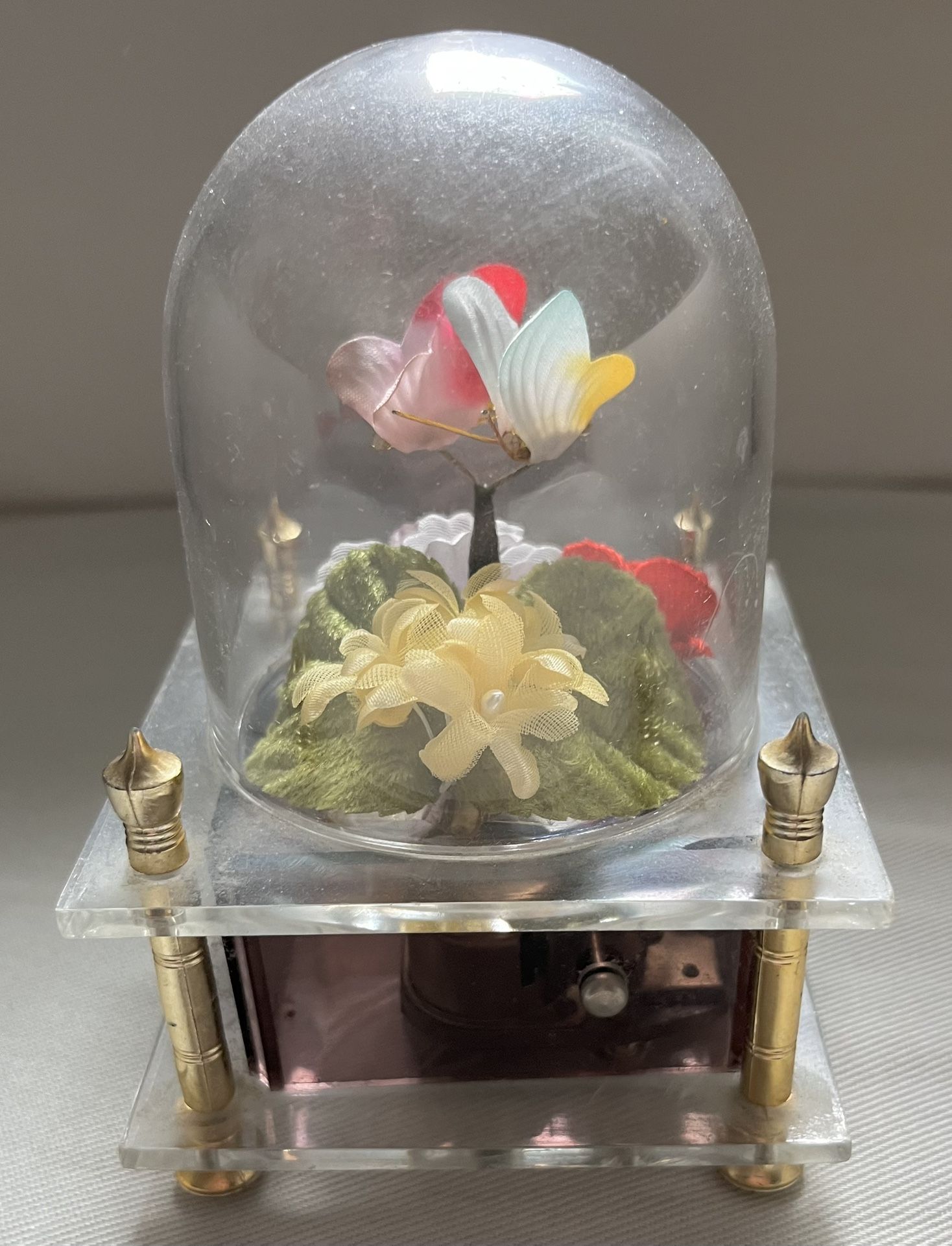 Vintage Music Box With Flowers