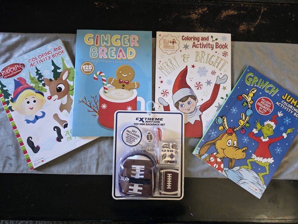 Christmas Coloring Book Lot
