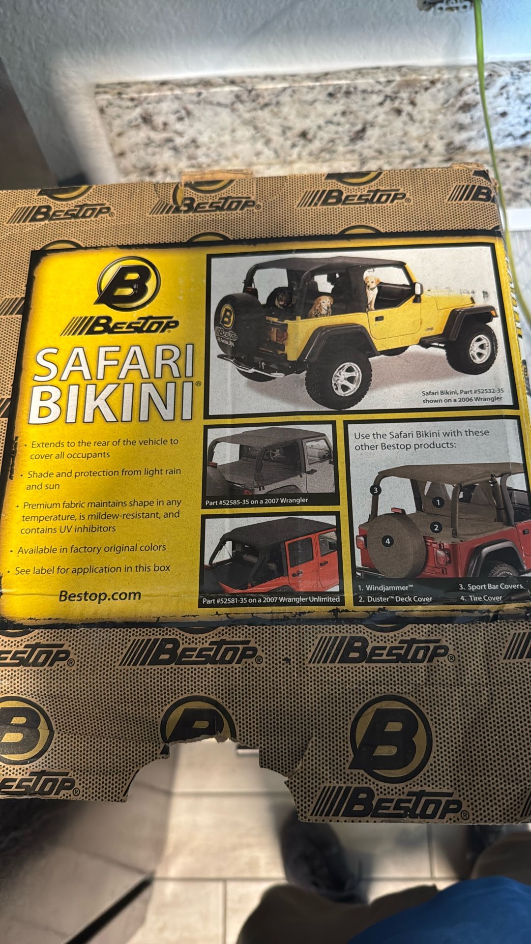 Jeep Wrangler TJ Safari Bikini Cover 