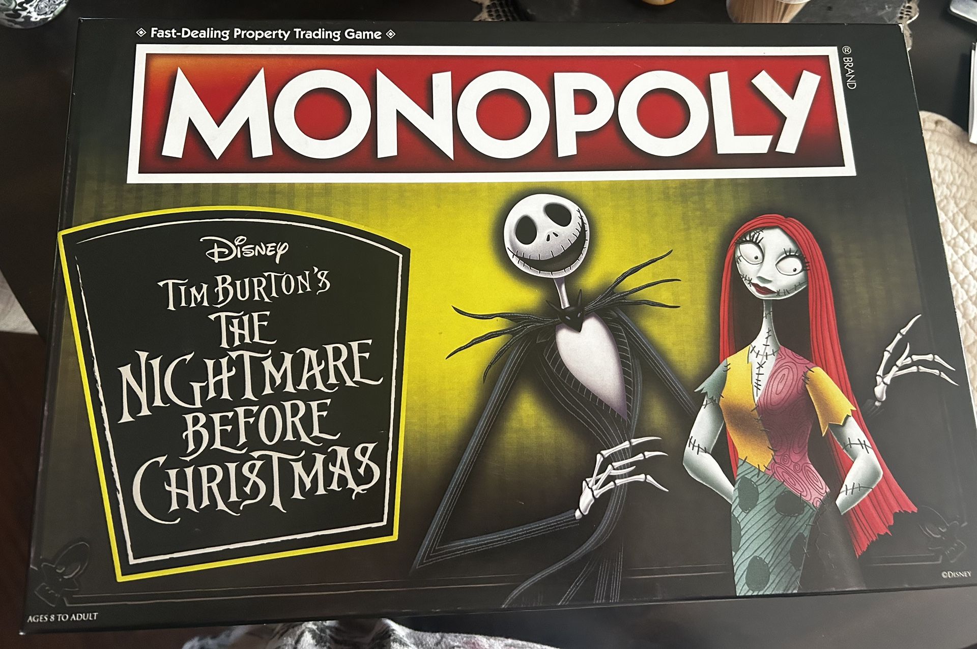 Nightmare Before Christmas Monopoly Game 
