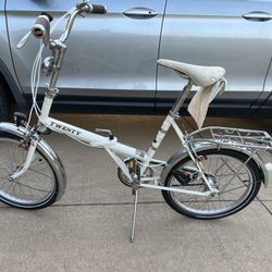 Vintage 1970s Raleigh Twenty Folding Bicycle -REDUCED