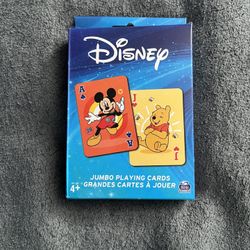 Disney Friends JUMBO Playing Cards Ages 4+ Sealed