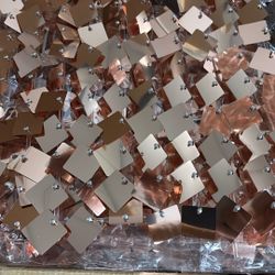Spangle Shimmer Sequin Wall Panel Backdrops ) -Gold Rose