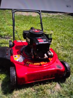 Red murry mower