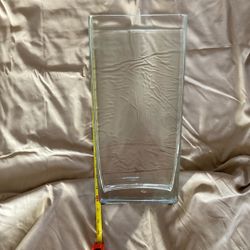 16 Inch Tall By 4 1/2 Inch Wide By A Quarter Inch Thick Vase.