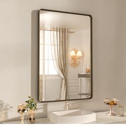 28x36 Inch Bronze Bathroom Mirror