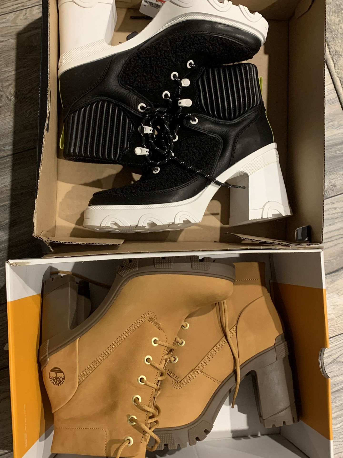 🖤 New Sorel Brex Lace-up Booties, Nordstrom Black Sorel High Heel Boots, Size 9